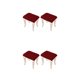 thumbnail image 1 of Billuyoard Funda elástica para taburete de tocador, experiencia de lujo y comodidad como nunca antes, color rojo vino, 2 pack/lote vino rojo 2Conjunto, 1 of 6