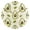 Gold, variant on Cartoon Avocados Leaves Round Wall Clock Silent Analog Battery Operated Black Pointer Home Decor 9.84" Diameter