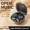 thumbnail image 3 of LAATIKUI Bluetooth headphones Earbuds Wireless LED Display Waterproof Clip-on Headphones High Quality M108 Headphones Purple, 3 of 19