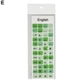 thumbnail image 5 of Juego de pegatinas para teclado con temática de macarrones, decoración del alfabeto inglés, botones coloridos para computadoras de escritorio y portátiles, material de PVC de alta calidad., 5 of 5
