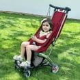 thumbnail image 4 of Beberoad Love R1 Auto-Folding Ultra Lightweight Travel Stroller for Airplane, Compact Strollers for Babies and Toddlers Aged 6-36 Months, Only 11.5 lbs, Can Combine into a Double Stroller, Red, 4 of 7