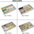 thumbnail image 4 of jewelry box jewelry organizer packaging box Velvet Jewelry Storage Tray Display Ring Bracelet Necklace Storage Box black, 4 of 6
