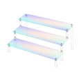thumbnail image 3 of Acrylic Riser Display Shelf Clear Acrylic Showcase Showcase Fixtures for Jewelry three layer, 3 of 9