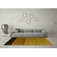 thumbnail image 3 of Ahgly Company Machine Washable Indoor Rectangle Abstract Yellow Modern Area Rugs, 2' x 5', 3 of 4