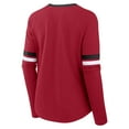 thumbnail image 3 of Women's Fanatics Scarlet San Francisco 49ers Won and Done Lace-Up Long Sleeve Fashion Top, 3 of 3