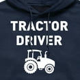 thumbnail image 2 of Instant Message - Tractor Driver - Men's Pullover Hooded Fleece Sweatshirt, 2 of 5