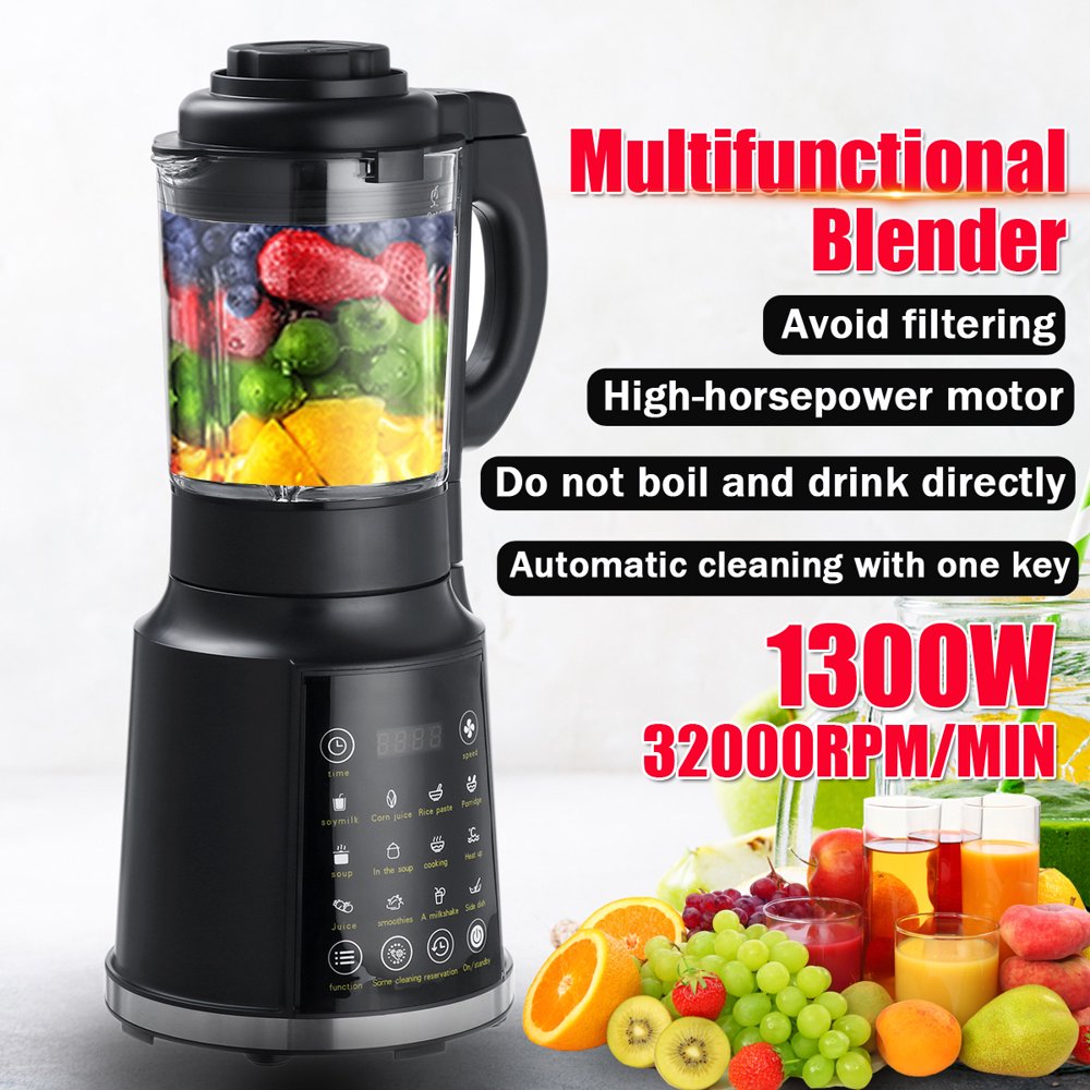 1300W Multifunctional Blender, Blender with 16 Functions for Food