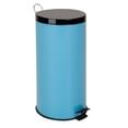 thumbnail image 2 of Honey Can Do 8 gal Round Metal Kitchen Trash Can with Liner, 2 of 3