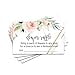 thumbnail image 3 of Graceful Floral Diaper Raffle Tickets, Rustic Baby Shower Games for Prizes, Girls Baby Shower Diaper Raffle Invitation Insert Cards Pink and Gold, 50 Pack, 3 of 4