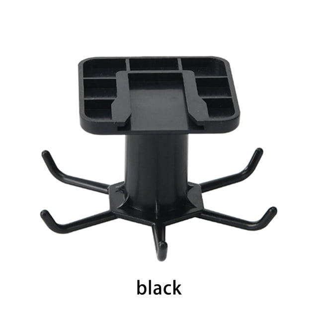 stanreset 1/2/3/5 Kitchen Hanger Replacement Solid Color 360 Degree Rotatable 6 Claw Cup Cooking Tool Brush Tie Rack Holder Accessories Black 1 Pc