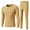 Khaki, variant on RYDCOT Men Heavyweight Rayon Spandex thermal Underwear Base Layer Long Johns Blended Fleece Lined Set for Cold Weather Red