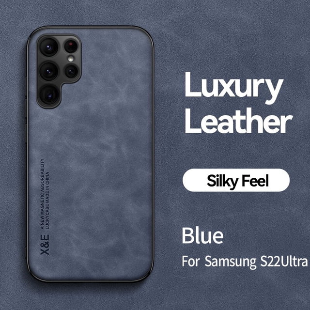 Funda de cuero para Samsung Galaxy S22 S23 Ultra S21 Plus S20 FE A53 A13 A52 A33 A73 A51 A54 Note 20 funda de teléfono de piel de oveja magnética xuanjing unisex