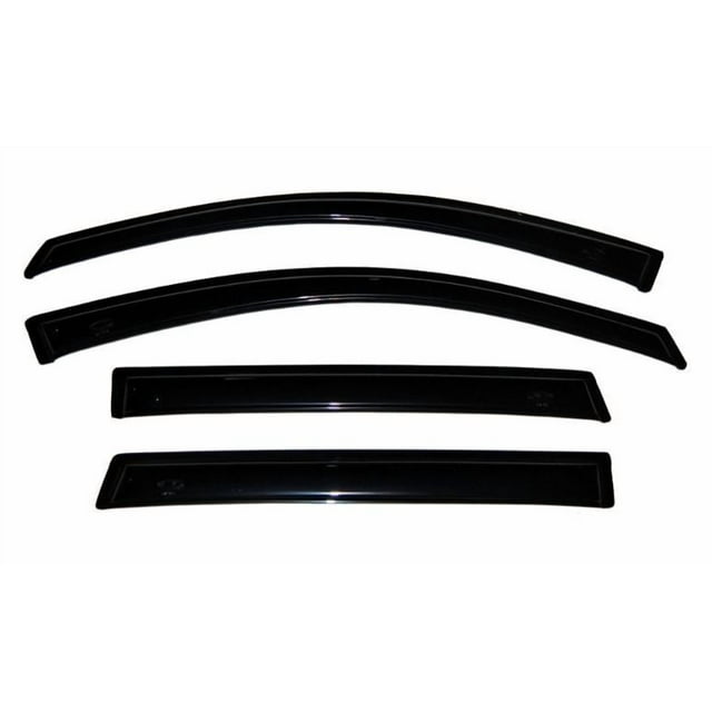 Convient pour Subaru Forester 2009-2013 Auto Ventshade Rainguard 94089 Ventvisor; Design Aérodynamique; Tape-On; Fumée; Acrylique; Ensemble de 4