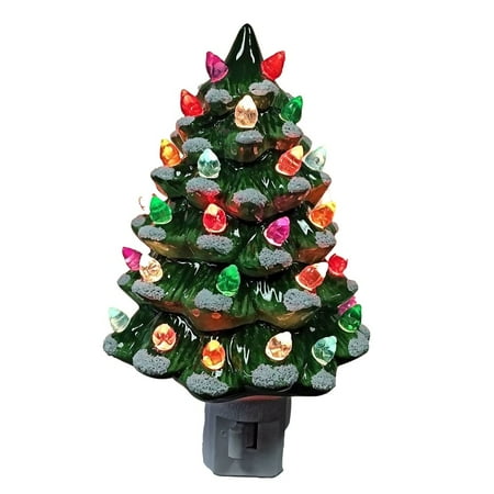

Bandwagon Decorative Ceramic Christmas Tree Night - Green