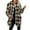 Brown, variant on IROINNID Shacket Jacket for Women Turndown Lapel Classic Plaid Button Down Jacket Casual Comfortable Autumn Winter Tops,Green