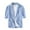Blue, variant on toraway Mens Suit Set Classic Male Solid Color Quarter Sleeve Coat Lapel Pocket Multiple Buttons M