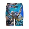 thumbnail image 5 of Easygdp Sea Turtle Swims Men's Short Pajama Pants, Sleep Shorts, Household Pants, Casual Pants with Pockets - 4X-Large, 5 of 9