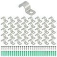 thumbnail image 1 of Uxcell 40Pack Abrazadera de Tubo de Acero Inoxidable para Cable de 3/8in (10mm) Abrazadera en Forma de U, 1 of 6