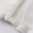 thumbnail image 5 of Otqutp Girls Spring and Fall Round Neck Wooden Ear Edge Pearl Knitted Cardigan Girls Open Front Sweaters Kids Fall Fashion Side Slit Outerwear(White,3-4 Years), 5 of 8