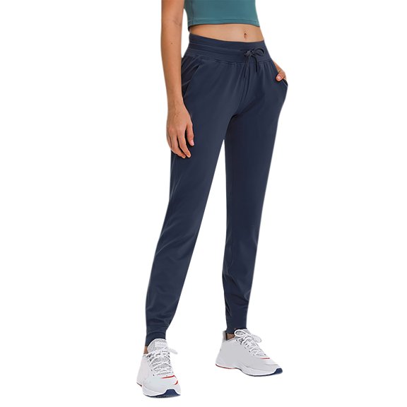 Ramiter Womens Leggings Women's High Waisted Reflective Yoga Pants with Pockets Athletic Leggings L,Blue