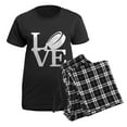 thumbnail image 5 of CafePress - Love Hockey Women's Dark Pajamas - Women's Short Sleeve Print T-Shirt and Pants Dark Cotton Pajama Set, 5 of 7