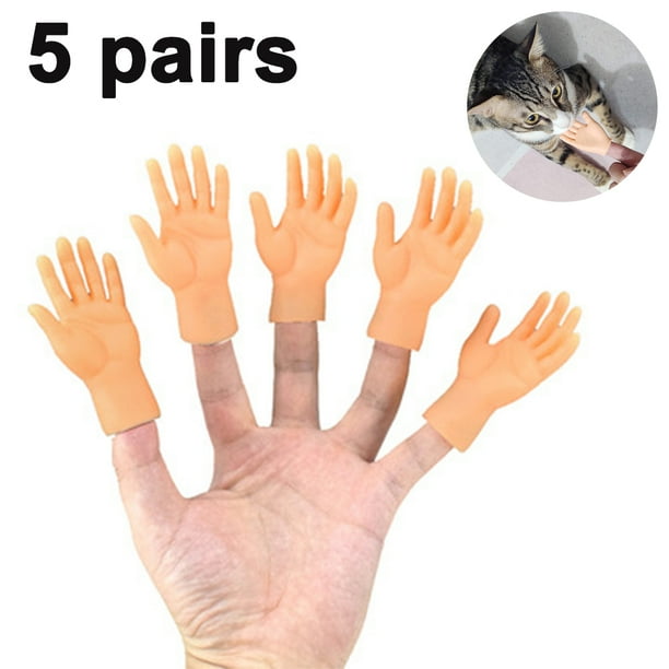 Set De 20 Marionetas De Dedo Mini Manos Realistas – Plástico Flexible, Divertidas Para Bromas, Fiestas, Juegos Creativos Y Hasta Para Acariciar Gatos