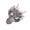 thumbnail image 1 of Bearachild Sé la vida de la fiesta con máscara de dragón, accesorio de disfraz, máscara de cosplay de Pascua y fiestas de Año Nuevo. Kits de decoración para fiestas Negro plata, 1 of 6