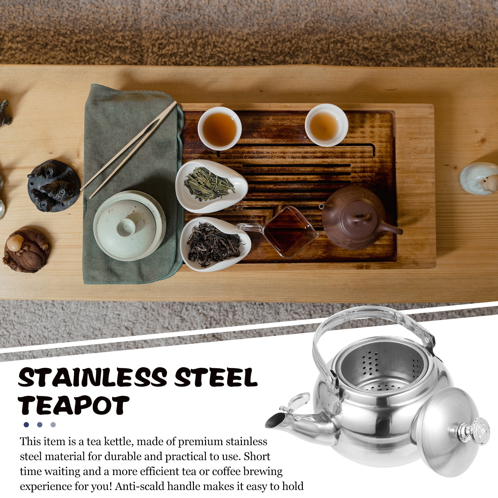 Whistling Tea Kettle for Stove Top Stainless Steel Tea Pot Kitchen Water Kettle