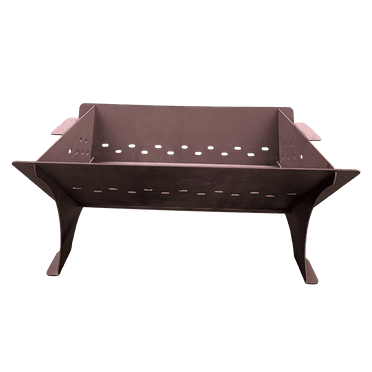Lyno & Kay FlatPack  Compact Fire Pit – 32”x20.5”x14” – Portable Collapsible Steel Fire Pit – Made in the USA