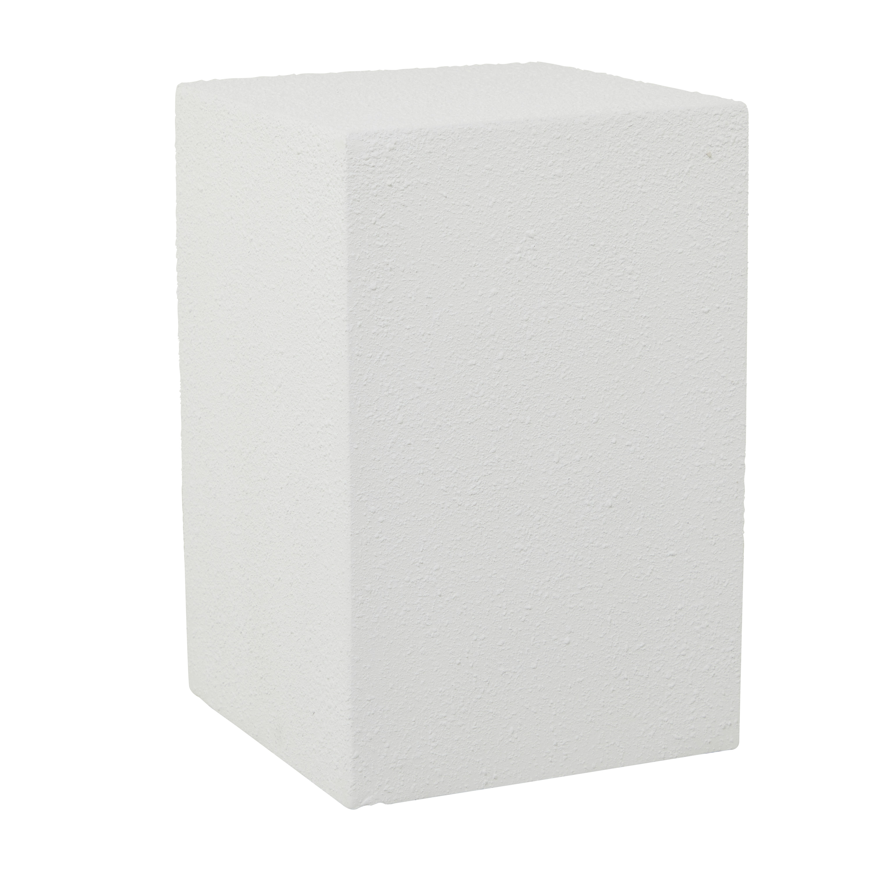 DecMode 17"W, 24"H Magnesium oxide Contemporary Stool, White, 1-Piece