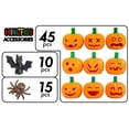 thumbnail image 5 of Minizfigs Juego de calabazas espeluznantes de Halloween - 70 piezas a granel de calabazas, murciélagos y arañas naranjas Jack-O-Lantern Accesorios de juguete de construcción clásicos para minifiguras, 5 of 5