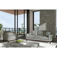 thumbnail image 5 of Hello Sofa Home Rio Modern Wood and Top Grain Leather Sofa in White, 5 of 10