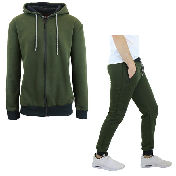 tan hoodie and jogger set