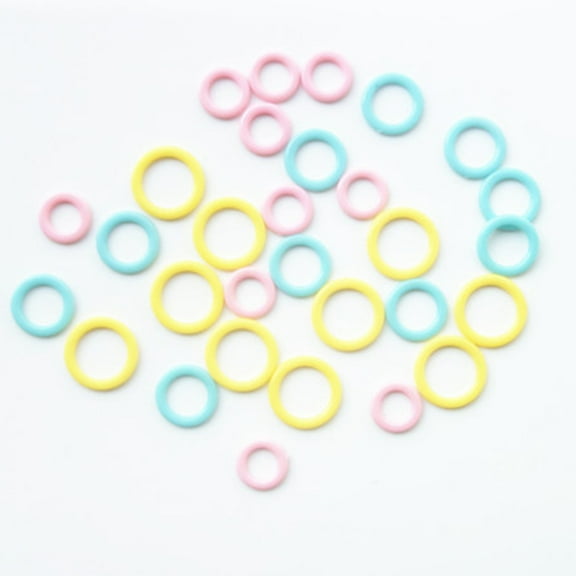 Raindrops 120pcs Circle Marker Knitting Stitch Counter Crochet Locking Stitch Markers Stitch Needle Clip Pin