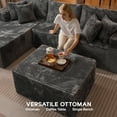 thumbnail image 4 of XIZZI 108" L-Shape Modular Sectional Sofa, Oversize Cloud Boneless Couch with Ottoman for Living Room, Deep Seat ,Ultra-Dense Foam Filling, No Assembly Required, Left Chaise, Gray, 4 of 12