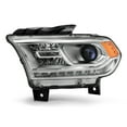 thumbnail image 2 of AKKON - Fits 2016-2020 Dodge Durango [Halogen Type] Chrome Bezel Projector Headlight w/ LED DRL Running Driver Left Replacement, 2 of 7