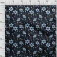 thumbnail image 3 of oneOone Viscose Chiffon Medium Blue Fabric Floral Fabric For Sewing Printed Craft Fabric By The Yard 42 Inch Wide, 3 of 5