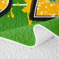 thumbnail image 5 of Manfei Boys Rugby Twin Quilt Set, Sport Twin Coverlet Set, Green Multicolor, Polka Dots Reversible 2-Piece, 1 Bedspread and 1 Pillowcase, 5 of 7