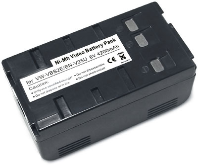 Vhbw Batteria Sostitutiva Per JVC BN-V25U | 6V 2000mAh NiMH Per Videocamere Camcorder | Ricambio Ad Alta Capacità E Sicuro