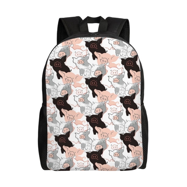 Fotbe Pigs Mochila de Viaje para Laptop, Mochila Ejecutiva Delgada y Resistente 15.6"