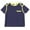 Peacoat / Hivolta, variant on Autumn Cashmere Women's Peacoat / Hivolta Contrast Banded Pocket Tee Shirt - M