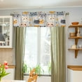 thumbnail image 3 of Yayeee Kitchen Valance Rod Pocket 54" x 18" Living Room Window Curtain, Cute Cartoon Cat, 3 of 6