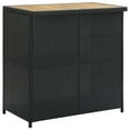 thumbnail image 3 of vidaXL 3 Piece Bar Set Poly Rattan Black, 3 of 5