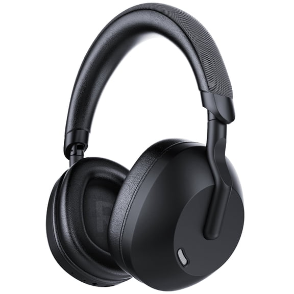 Hybrid Active Noise Cancelling Headphones, 60H Playtime Wireless Over-Ear Bluetooth 5.4 Headphones with 40mm Titanium Drivers, 45dB Adaptive ANC, Deep Bass, ENC Mic, Foldable for Travel Office
