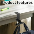 thumbnail image 4 of Fireplace Garland Hanger,QZS Portable Stand Wreath Hangers Hooks,2pack Hanging Christmas Stockings Hooks for Office,Home Use,Black, 4 of 4