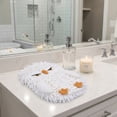 thumbnail image 6 of Unique Bargains Cute Owl Chenille Hanging Hand Towels White 11" x 9", 6 of 6