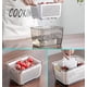 thumbnail image 2 of Contenedores para frutas y verduras para el frigorífico, paquete de 3, con sellos herméticos y coladores extraíbles para una frescura óptima, color blanco, 2 of 4