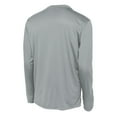 thumbnail image 6 of Mens Long Sleeve PosiCharge Competitor Polyester Tee Shirt Silver S, 6 of 8