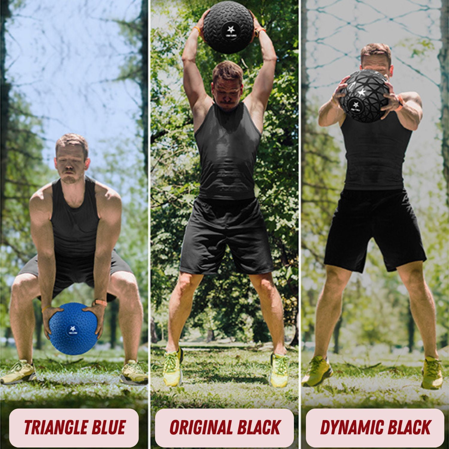 Yes4All 10lbs Slam Ball - Durable PVC Sand-Filled Medicine Ball, Available in 10-40lbs, Perfect for Core Strength & Full-Body Workouts - Tread Black