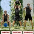 thumbnail image 2 of Yes4All 20lbs Slam Ball - Durable PVC Sand-Filled Medicine Ball, Available in 10-40lbs, Perfect for Core Strength & Full-Body Workouts - Tread Black, 2 of 7